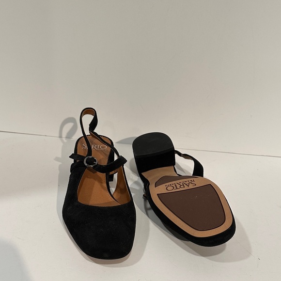 Franco Sarto Elegant Black Women's Slingback Shoes - Picture 2 of 5